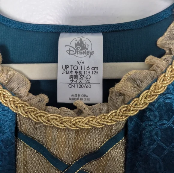 Disney brand "Merida" Princess dress, Girls size 5/6 - Picture 3 of 4